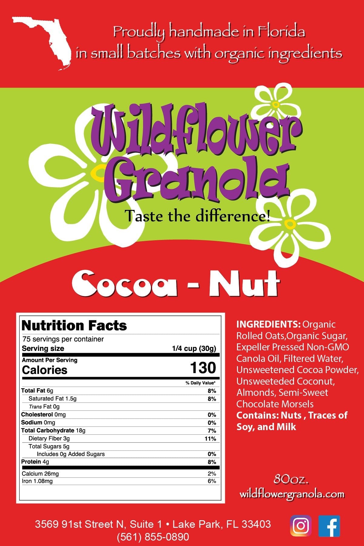 Bulk Cocoa - Nut - 5lb bag - Wildflower Granola