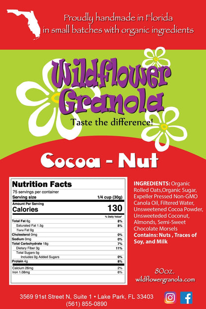 Bulk Cocoa - Nut - 5lb bag - Wildflower Granola